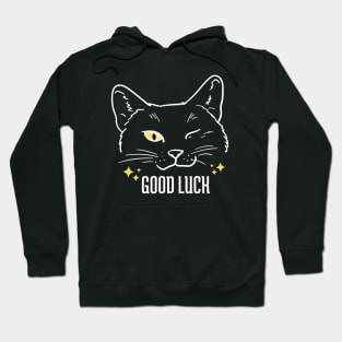 Black Cat Good Luck Hoodie